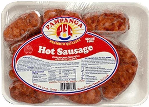 Pampanga Hot Sausage 12 Oz - Kalye Filipino--Kalye Filipino